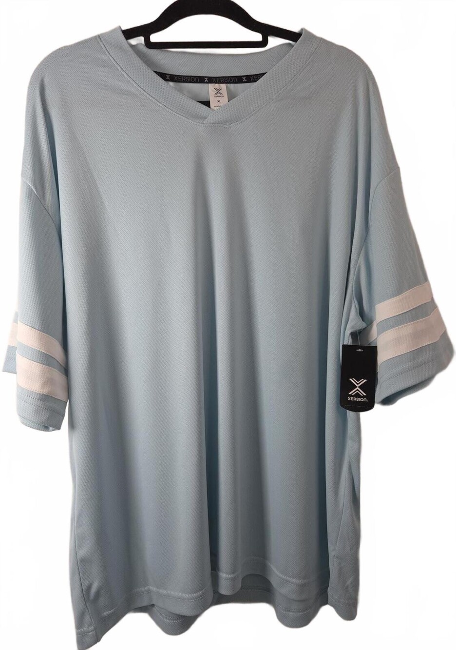 JCPenney Lifestyle Mesh Oversized Tee XL Stratosphere Blue